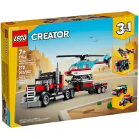 Конструктор LEGO Creator Бортова вантажівка з гелікоптером 270 деталей (31146) - 1
