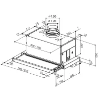 Витяжка кухонна Faber Maxima Ng Ev8 Led Am A60 (315.0635.144) - 3