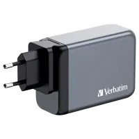 Зарядний пристрій Verbatim GaN 240 W 4 ports (USB-C-140 W,USB-C-100 W,USB-C-65 W /USB-A -3.0) (32205) - 2