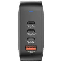 Зарядний пристрій Verbatim MiniGaN 165 W 4 ports (3xUSB-C/1xUSB-A) (32216) - 3