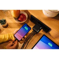 Зарядний пристрій Verbatim MiniGaN 165 W 4 ports (3xUSB-C/1xUSB-A) (32216) - 6