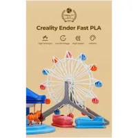 Пластик для 3D-принтера Creality PLA Fast, Ender, 1.75мм black1kg+white 1kg (3301010395) - 6