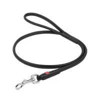 Повідець для собак WAUDOG Glamour круглий XS d 8 мм Д 122 см чорний (33771) - 1