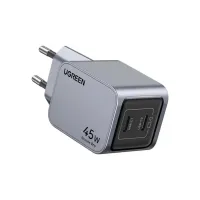 Зарядний пристрій Ugreen 2xUSB-C PD45W GaN X707 gray (35008) - Зображення 3