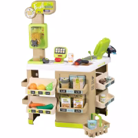 Ігровий набір Smoby Інтерактивний супермаркет Фреш з кошиком та сканером зі світловими та звуковими ефектами (350233) - Image 1