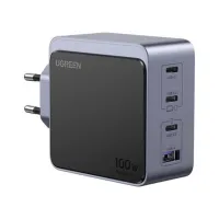 Зарядний пристрій Ugreen 4xUSB 100W (3xUSB-C+USB-A) Gan Nexode Fast Charger Grey X565 (35043) - 1