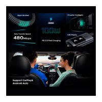 Дата кабель USB-C to USB-C 1.0m PD 100W L509 black Ugreen (35501) - Изображение 3