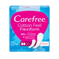 Щоденні прокладки Carefree Cotton Feel Flexiform Без аромату 56 шт. (3574661482194) - 1