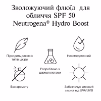 Флюїд для обличчя Neutrogena Hydro Boost SPF 50 Зволожувальний 50 мл (3574661774664) - Image 5