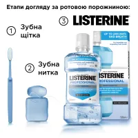 Ополіскувач для порожнини рота Listerine Professional Свіжий подих+ 500 мл (3574661860558) - 9