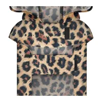 Дощовик для тварин WAUDOG Clothes Накидка з капюшоном Леопард L (358-4066) - 4