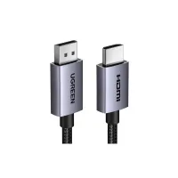 Кабель мультимедійний DisplayPort M to HDMI M 3.0m V2.0 4K30Hz DP125 black Ugreen (35843) - 2