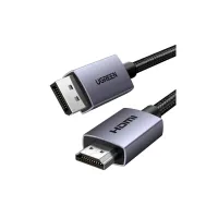Кабель мультимедійний DisplayPort M to HDMI M 3.0m V2.0 4K30Hz DP125 black Ugreen (35843) - 3