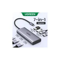 Порт-репликатор Ugreen Dock CM498 USB 3.0 Type-C -> 1хUSB-A 3.0/3хUSB-A 2.0/2xHDMI 4K 30Гц PD (35897) - Изображение 5