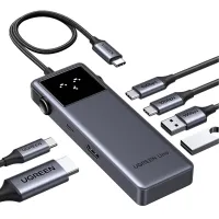Концентратор Ugreen USB-C to HDMI + 2xUSB 3.2 + 2xUSB-C 3.2 + PD CM888 gray (35998) - Зображення 1