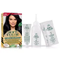 Фарба для волосся Wella Soft Color Безаміачна 20 - Чорний (3614228865883) - 5