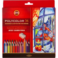 Карандаши цветные Koh-i-Noor Polycolor художественные 36 цвета (3835) - Image 1
