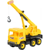 Спецтехніка Tigres Авто "Middle truck" кран (жовтий) в коробці (39491) - 1