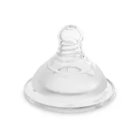 Соска Baboo силиконовая (2 шт), широкий горлышко, поток для густой жидкости, 6+ мес (4-113) - Изображение 2