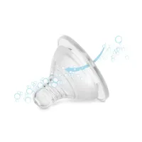 Соска Baboo силиконовая (2 шт), широкий горлышко, поток для густой жидкости, 6+ мес (4-113) - Изображение 4