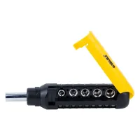 Набір викруток Sigma з реверсом + насадки торцеві та біти 1/4" 13шт CrV (4001931) - 1