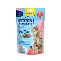Ласощі для котів GimCat Nutri Pockets Fish Лосось 60 г (4002064419626) - 1