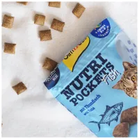 Ласощі для котів GimCat Nutri Pockets Fish Тунець 60 г (4002064419633) - 2