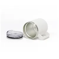 Термокружка TheGeneral з підігрівом та бездротовою зарядкою ThermoHub 15W з LED індикатором біла (40021321-08) - Зображення 4