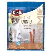 Ласощі для котів Trixie PREMIO Quadro-Sticks 5 шт (ягня та індичка) (4011905427232) - 1