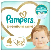 Підгузки Pampers Premium Care Maxi Розмір 4 (9-14 кг) 52 (4015400278818) - 1
