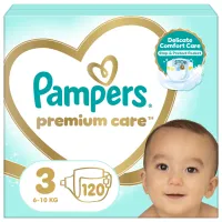 Підгузки Pampers Premium Care Midi Розмір 3 (6-10кг), 120 (4015400465461) - 1