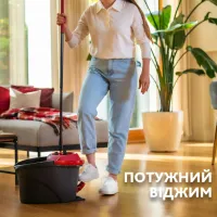Комплект для прибирання Vileda Ultramax Turbo Швабра та відро з віджимом (4023103206236) - 2