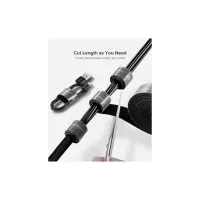 Набір для кріплення стрічка-липучка LP124 20mm Cable Tie Band 5m Black Ugreen (40356) - 3