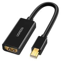 Перехідник Mini DisplayPort M to HDMI F 4K 30Hz black Ugreen (40360) - Зображення 1