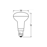 Лампочка Osram LED R39 25 36 1,5W/827 230V E14 (4058075433243) - Зображення 3