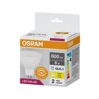 Лампочка Osram LED VALUE, MR16, 8W, 3000K, GU5.3 (4058075689428) - Зображення 2