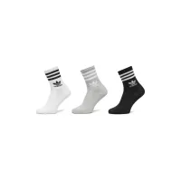 Шкарпетки Adidas Crew Sock 3str IL5023 білий сірий, чорний S (37-39) (4066762038404) - Зображення 1