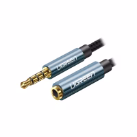 Кабель мультимедійний 3.5mm M to 3.5mm F 2.0m AV118 blue Ugreen (40675) - Image 1