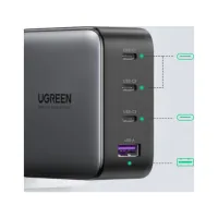 Зарядний пристрій Ugreen 4xUSB 100W (3xUSB-C+USB-A) Gan Tech Fast GAN Charger black CD226 (40747) - 3