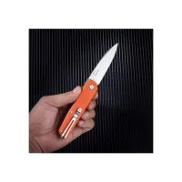 Ніж SRM Qrick, Sandvik14C28N, G10, помаранчево-зелений (408L-GX) - Зображення 7