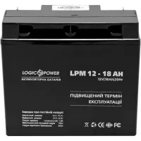 Батарея до ДБЖ LogicPower LPM 12В 18Ач (4133) - Зображення 2