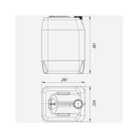 Каністра автомобільна КОМПОНЕНТ 20 л ПЕ (4134) - 6