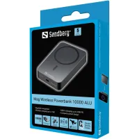 Батарея універсальна Sandberg 10000mAh 20W Magnetic Wireless Qi 15W (420-97) - 4