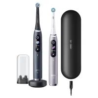 Електрична зубна щітка Oral-B Series 9 DUO iOM9d.2J2.2AD Рожева+Чорна (2) (4210201411574) - Зображення 1