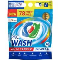 Капсули для прання Pro Wash All in 1 Universal 78 шт. (4260637723000) - 1