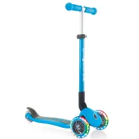 Самокат Globber Primo Foldable Lights Led блакитний (432-101-2) - 1