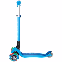 Самокат Globber серії Primo Foldable Lights блакитний Колеса з підсвічуванням (432-101-3) - Image 3