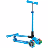 Самокат Globber серії Primo Foldable Lights блакитний Колеса з підсвічуванням (432-101-3) - Image 8