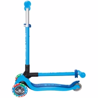 Самокат Globber серії Primo Foldable Lights блакитний Колеса з підсвічуванням (432-101-3) - Image 9