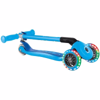 Самокат Globber серії Primo Foldable Lights блакитний Колеса з підсвічуванням (432-101-3) - Image 10